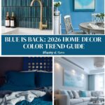 color blue trends for 2026 collage