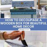 how to decoupage a wooden box