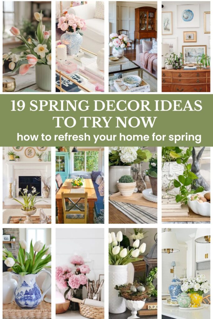 spring decor collage graphic