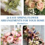 easy spring floral centerpiece ideas graphic