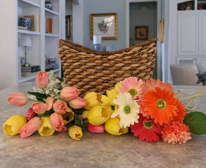 collection of multicolored zinnia and tulips
