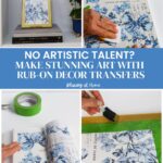 rub-on transfer decorative art project graphic