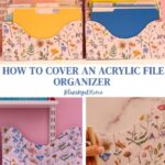 making file organizer pretty with decorative drawer liner paper