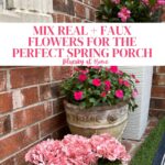 spring front door vignette graphic.