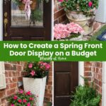 spring front door vignette graphic.