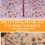 making file organizer pretty with decorative drawer liner paper
