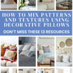 collage of decorative pillow ideas