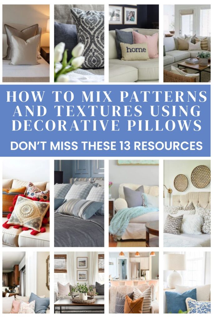 collage of decorative pillow ideas