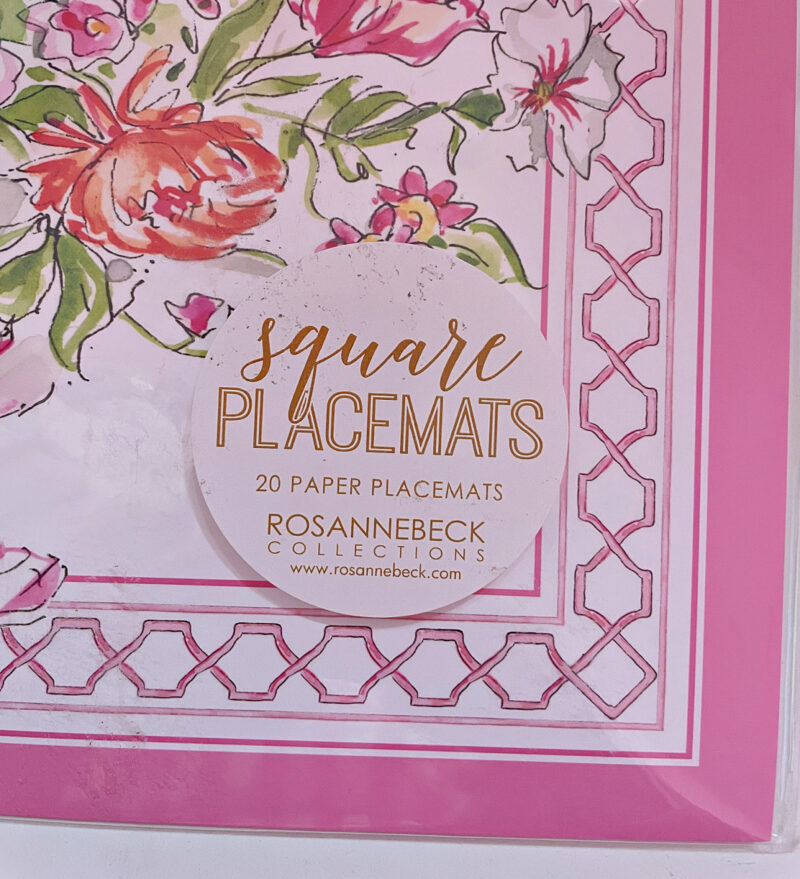 spring flower arrangement square placemats