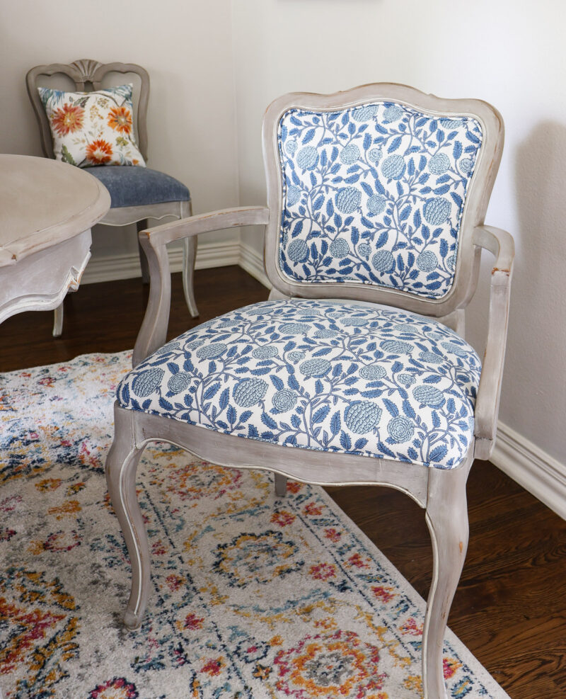 captain's chair with side chair and pillow