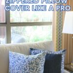 how to make a zippered pillow