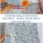how to make a zippered pillow