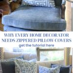 how to make a zippered pillow