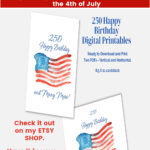 250 Happy Birthday Day Printable