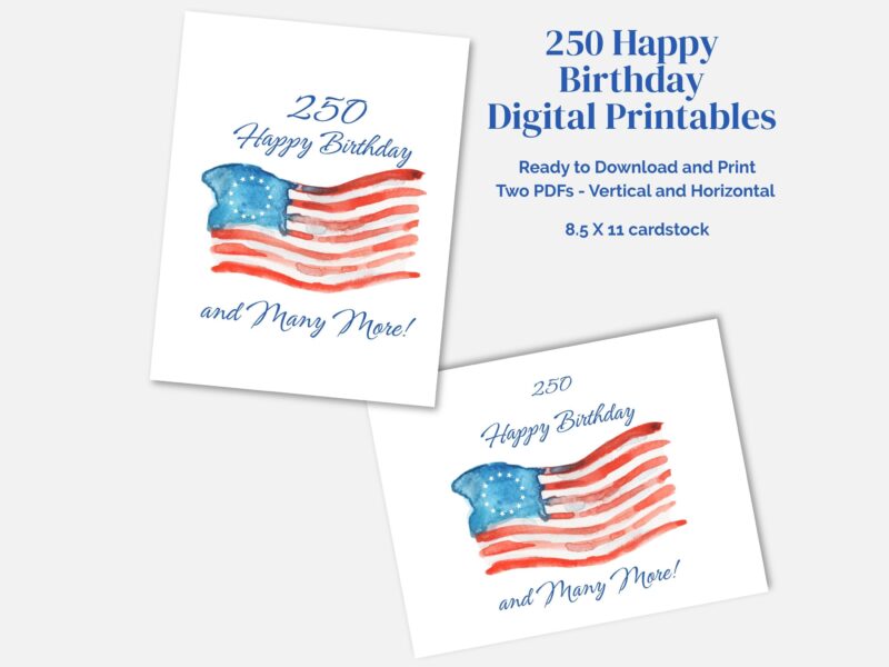 image of two vintage style American flag as digital wall art