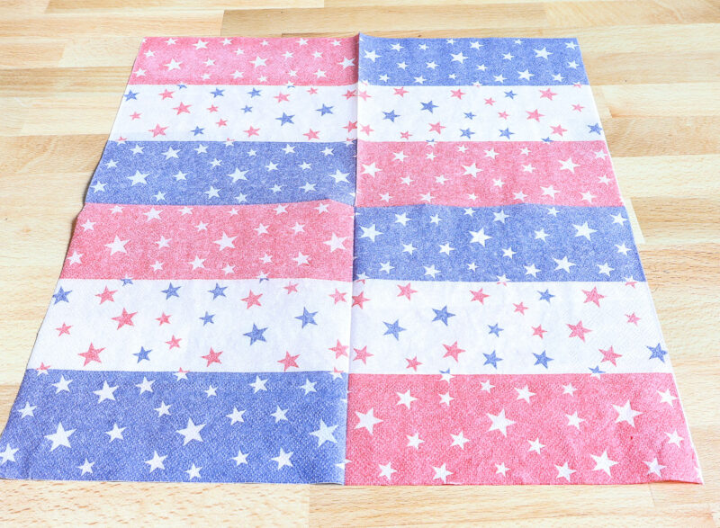front layer of napkin design