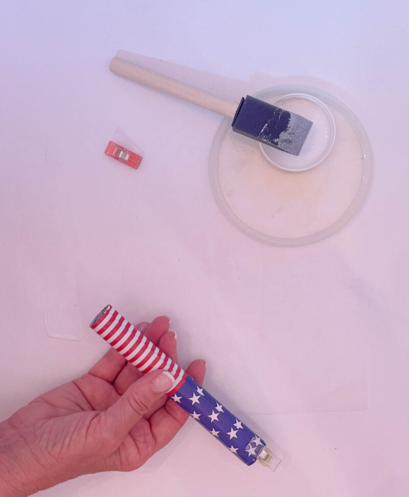 rolled up tube for firecrackers