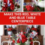 4th of July centerpiece with DIY firecrackers