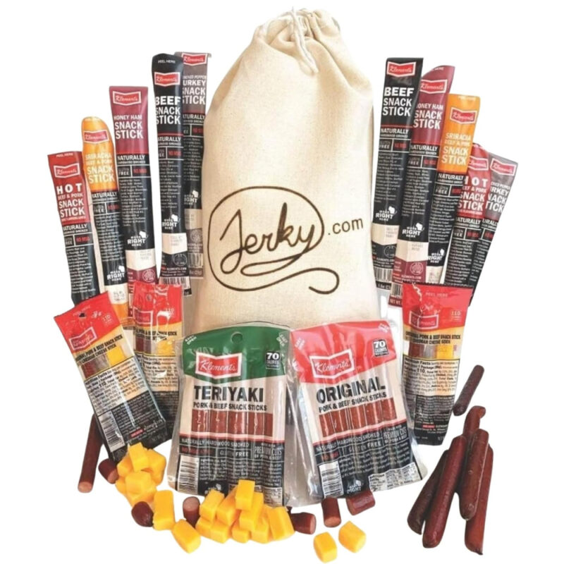 collection of beef jerky flavors