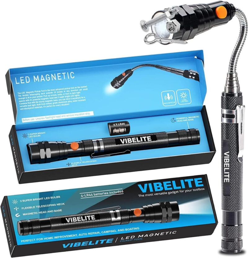 magnetic extendable flashlight