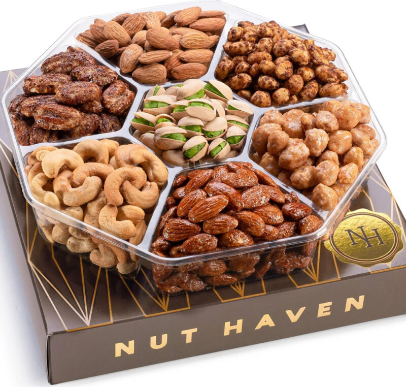 variety basket of nuts