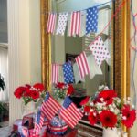 patriotic banner and pennant