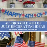 patriotic banner and pennant