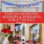 patriotic banner and pennant