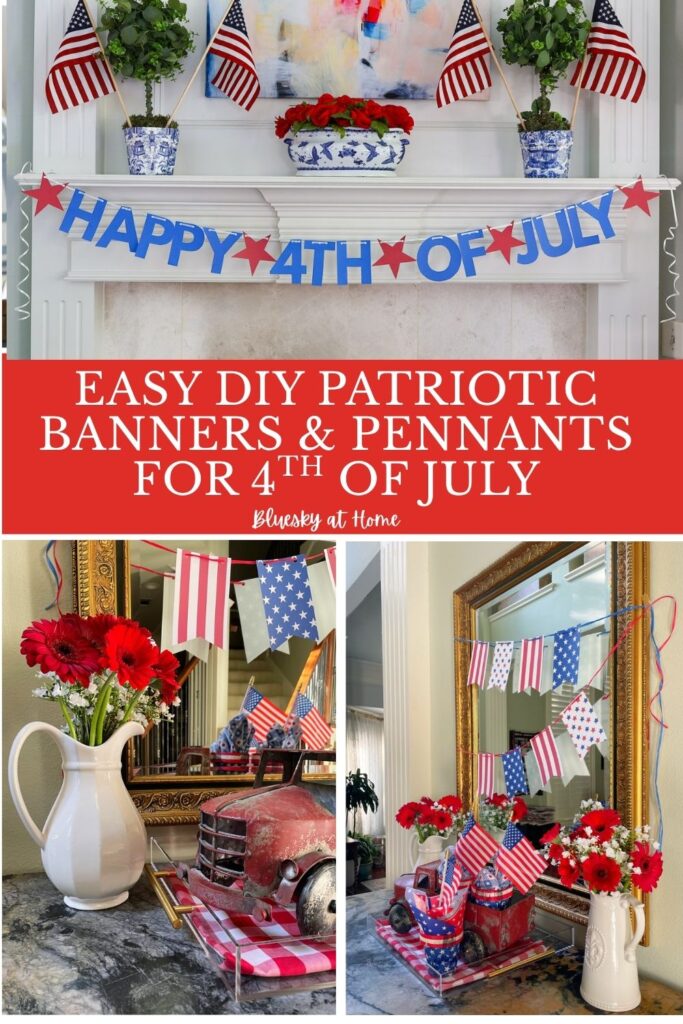 patriotic banner and pennant