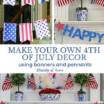 patriotic banner and pennant