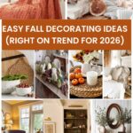 collage of 2026 fall decor ideas