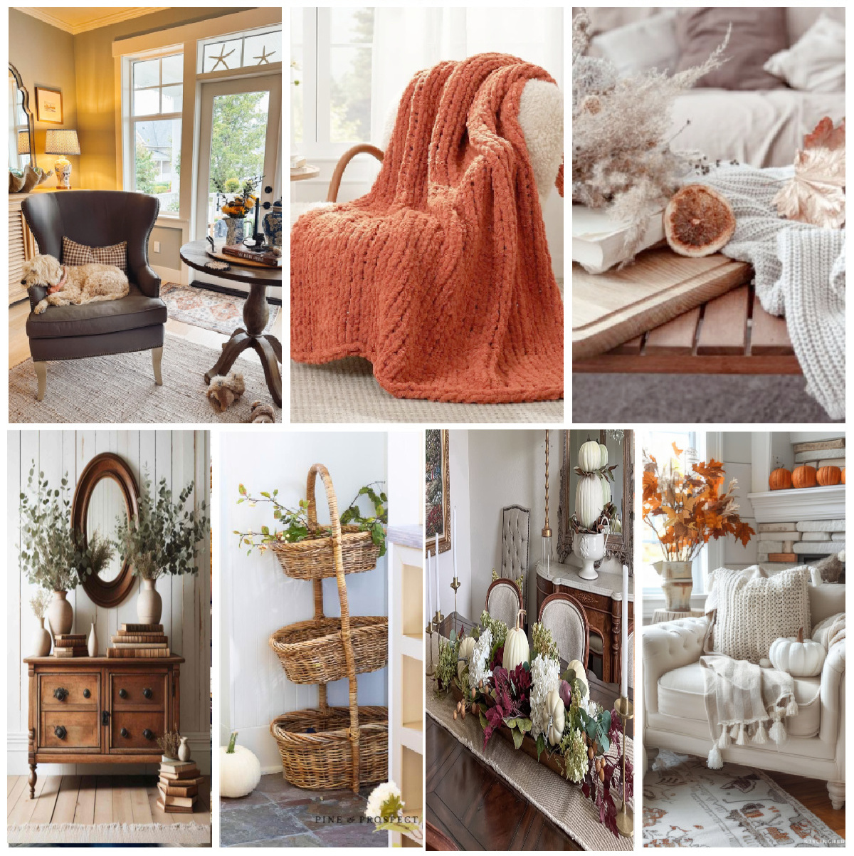 collage of fall decor ideas for 2026