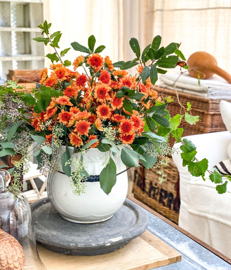fall flower arrangement