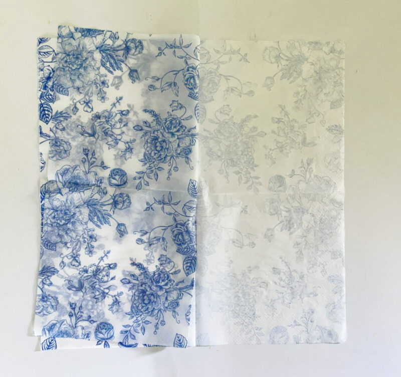 decoupage layers separated