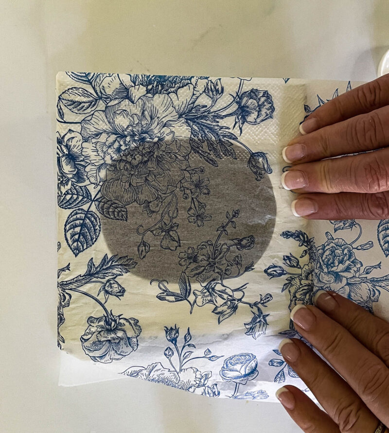 paper over top of tissue box