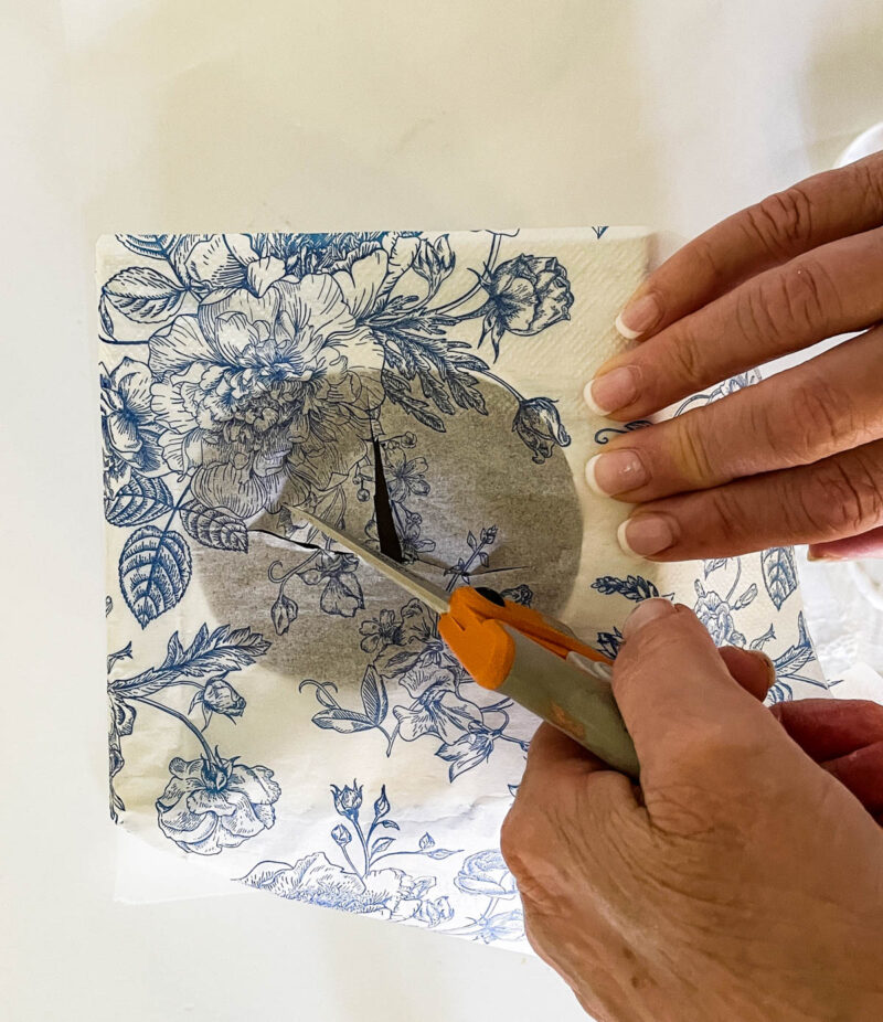cutting slits into paper