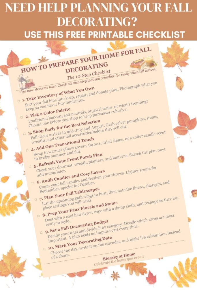 fall preparation printable graphic