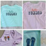 Stencil and paint t-shirt graphic