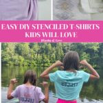Stencil and paint t-shirt graphic