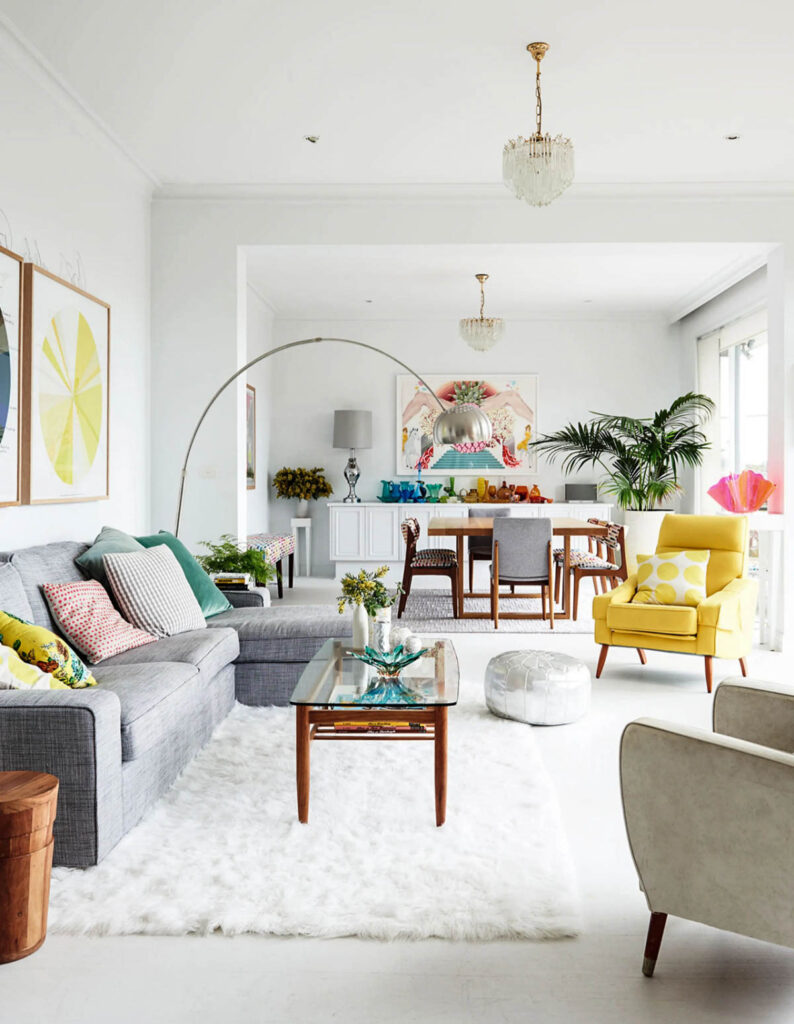 white living rooms