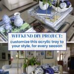 DIY decorative acrylic tray project