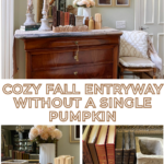 early fall entryway decorating