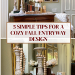early fall entryway decorating