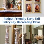 early fall entryway decorating