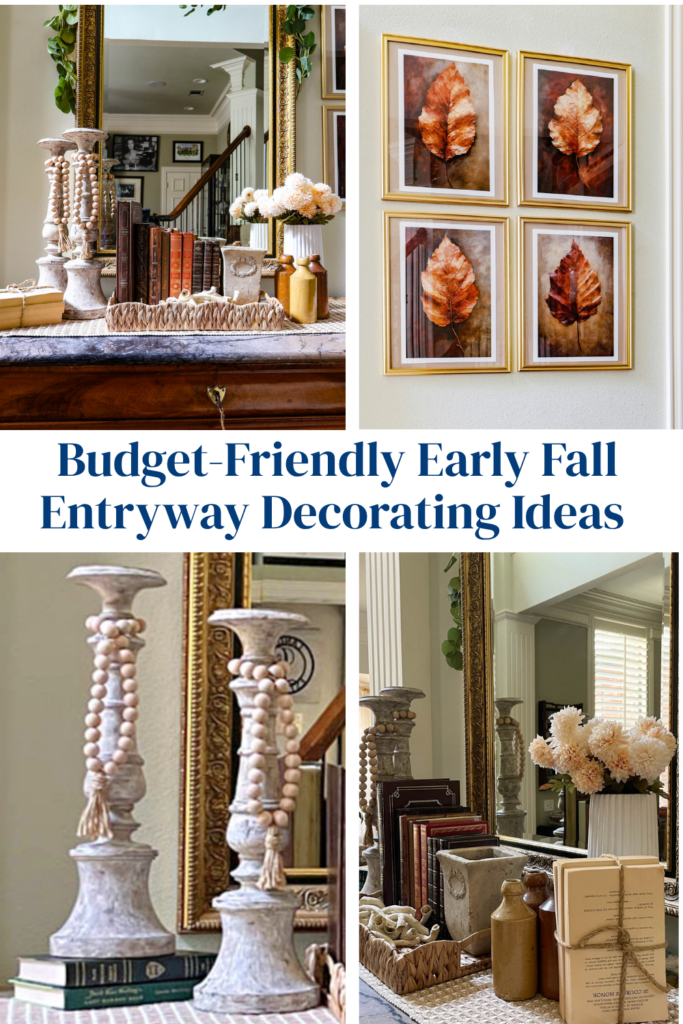 early fall entryway decorating 