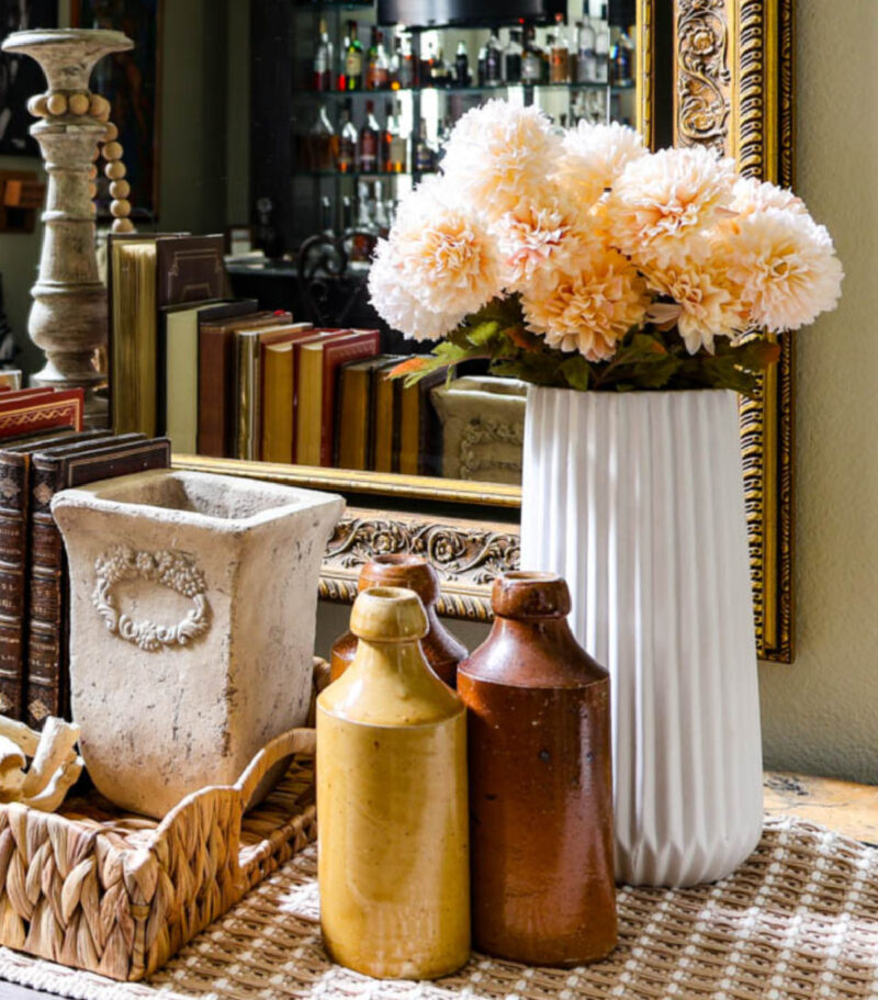 entryway early fall vintage elements