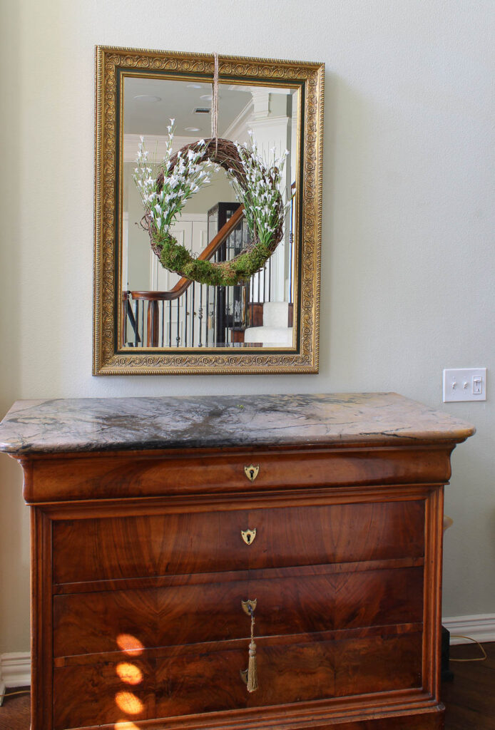 gold framed mirror