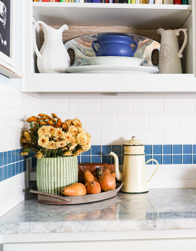 fall arrangement of kitchen counter