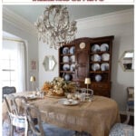simple fall tablescape with faux flowers