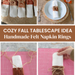 cozy fall tablescape napkin rings